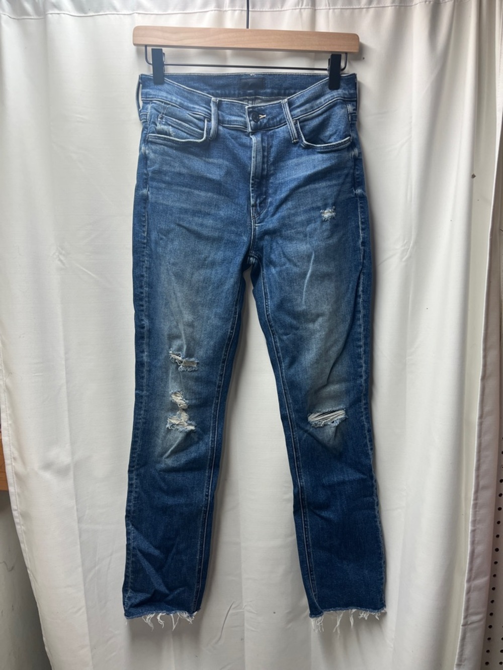 MOTHER The Mid Rise Dazzler Ankle Fray Jean Weekend Warrior- 27 - Picture 4 of 10